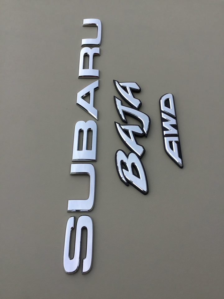 2003-2006 Subaru Baja AWD Tailgate Emblem Set