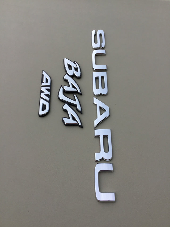 2003-2006 Subaru Baja AWD Tailgate Emblem Set