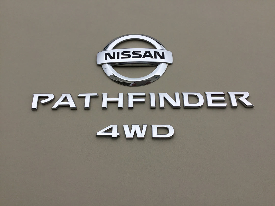 2013-2019 Nissan Pathfinder 4WD LiftGate Emblem Set
