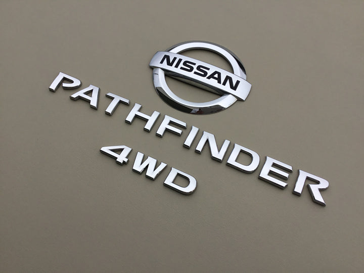 2013-2019 Nissan Pathfinder 4WD LiftGate Emblem Set