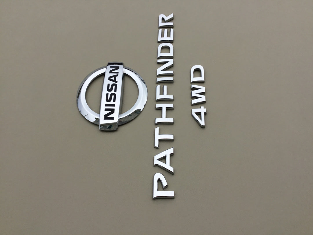 2013-2019 Nissan Pathfinder 4WD LiftGate Emblem Set