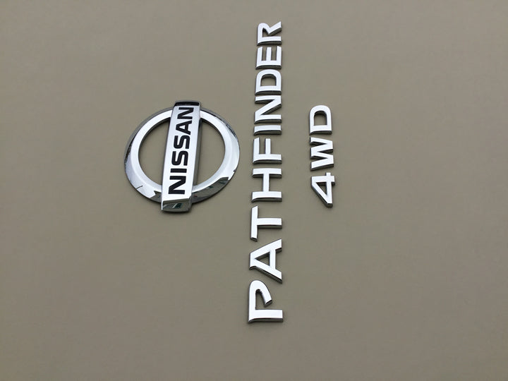 2013-2019 Nissan Pathfinder 4WD LiftGate Emblem Set