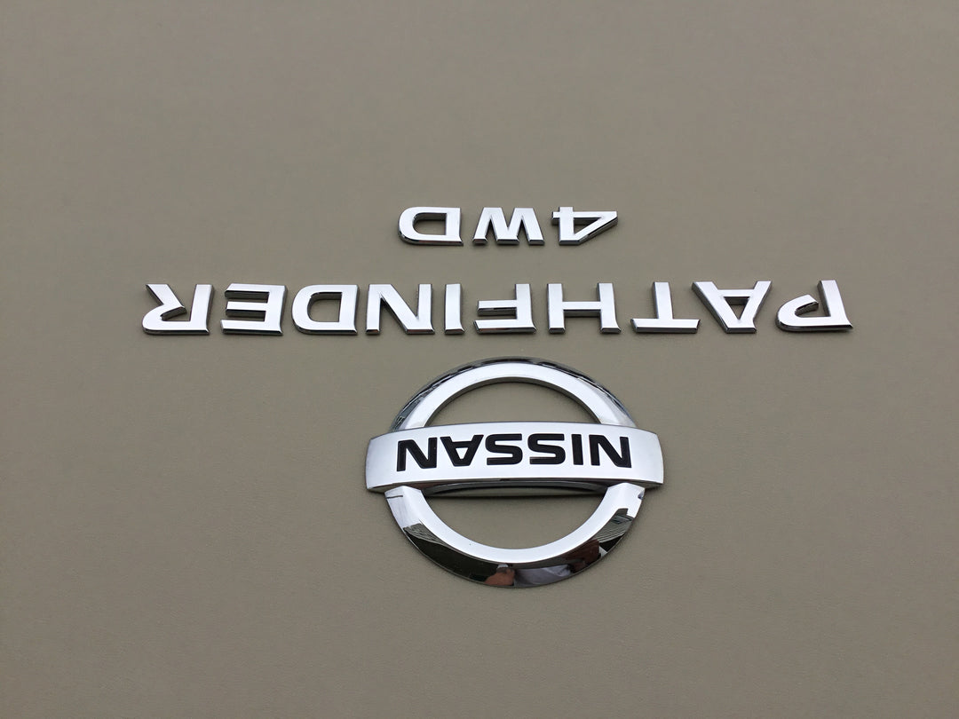 2013-2019 Nissan Pathfinder 4WD LiftGate Emblem Set