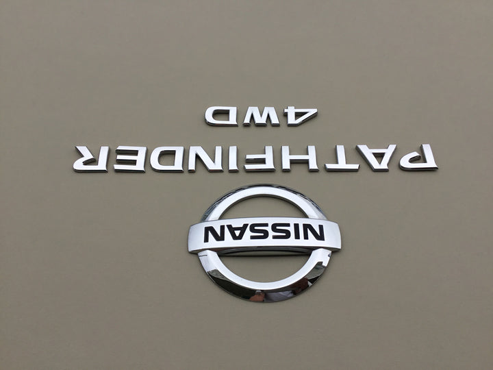 2013-2019 Nissan Pathfinder 4WD LiftGate Emblem Set