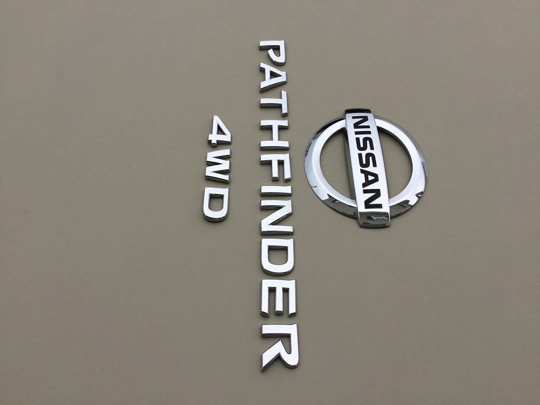 2013-2019 Nissan Pathfinder 4WD LiftGate Emblem Set