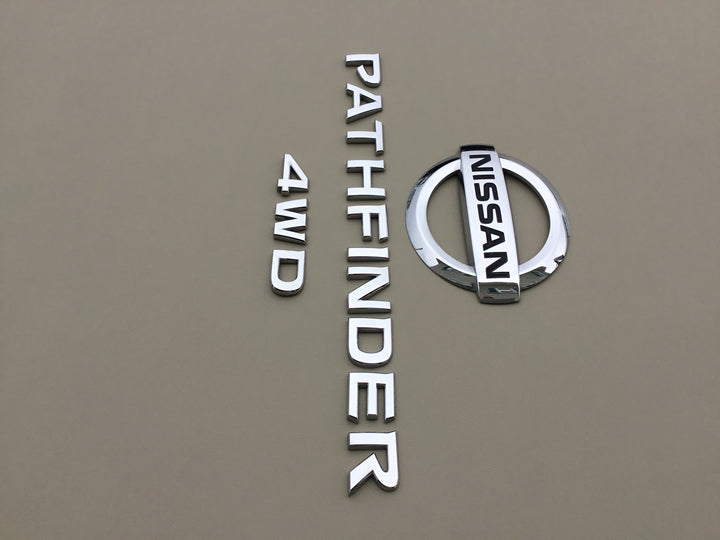 2013-2019 Nissan Pathfinder 4WD LiftGate Emblem Set