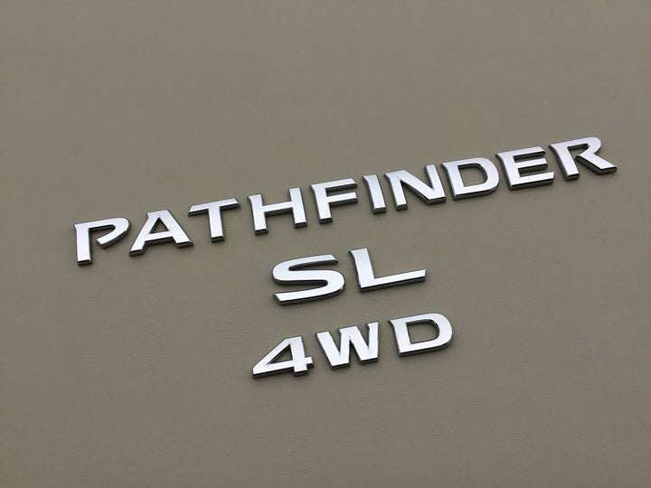 2013-2019 Nissan Pathfinder SL 4WD LiftGate Emblem Set