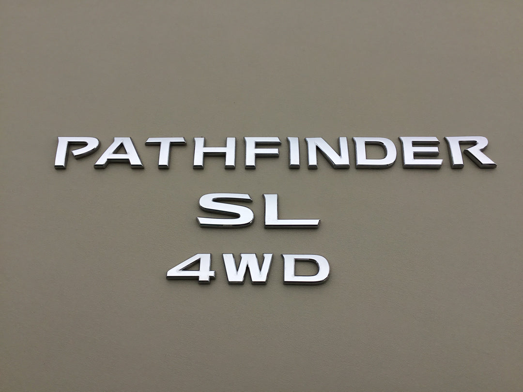 2013-2019 Nissan Pathfinder SL 4WD LiftGate Emblem Set