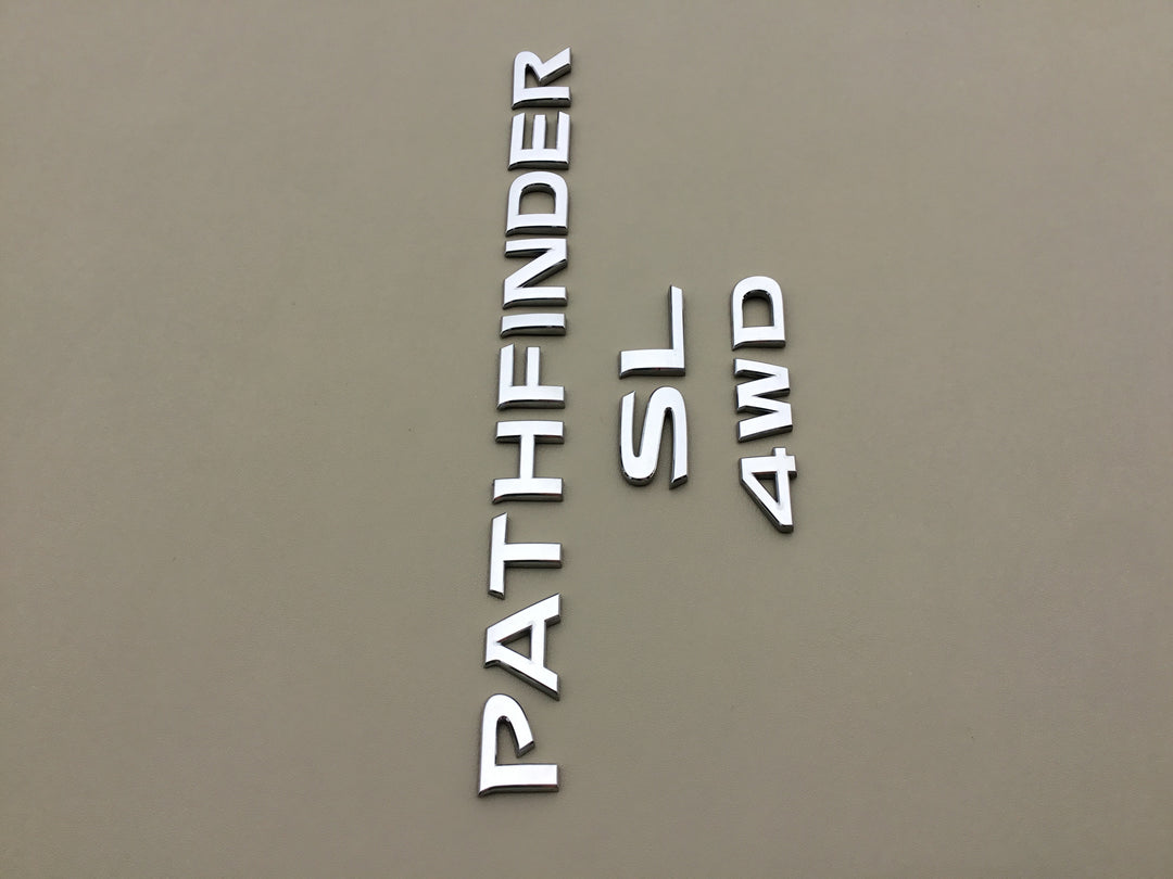 2013-2019 Nissan Pathfinder SL 4WD LiftGate Emblem Set