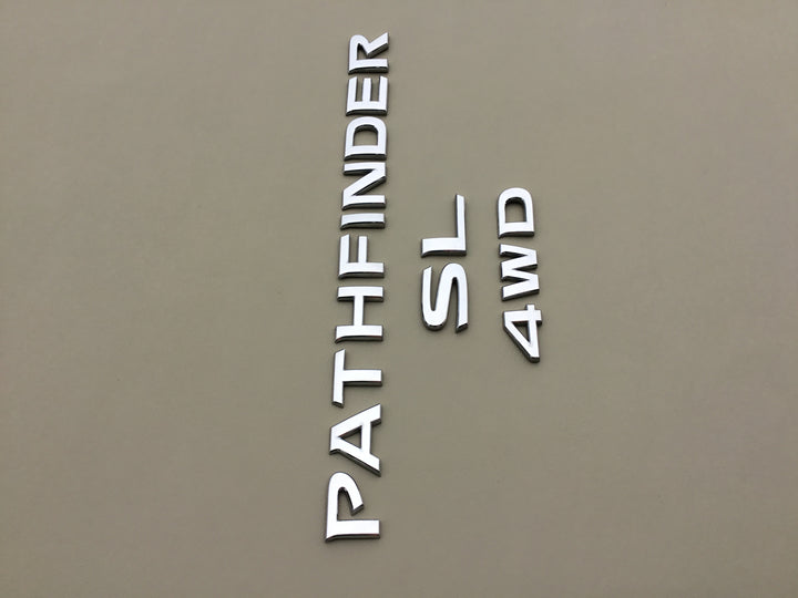 2013-2019 Nissan Pathfinder SL 4WD LiftGate Emblem Set