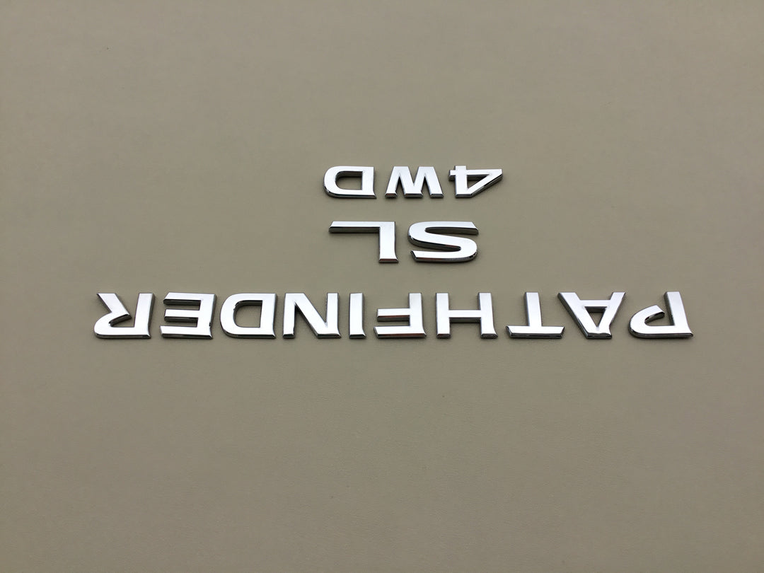 2013-2019 Nissan Pathfinder SL 4WD LiftGate Emblem Set