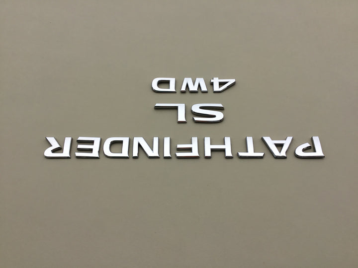 2013-2019 Nissan Pathfinder SL 4WD LiftGate Emblem Set