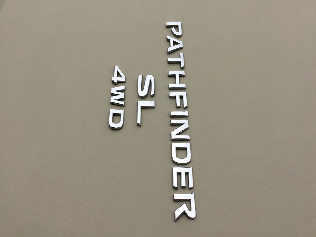 2013-2019 Nissan Pathfinder SL 4WD LiftGate Emblem Set
