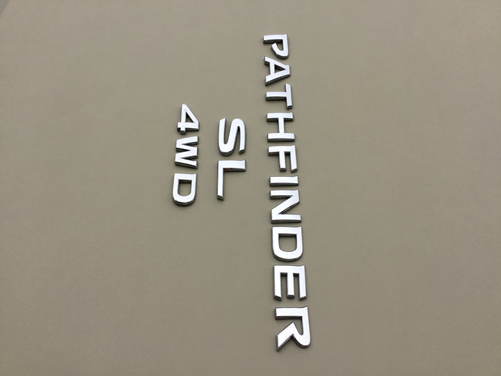 2013-2019 Nissan Pathfinder SL 4WD LiftGate Emblem Set