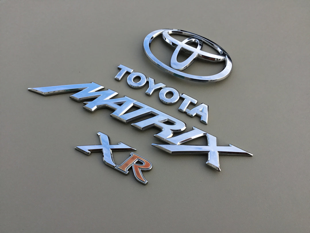 2003-2008 Toyota Matrix XR Tailgate Emblem Set