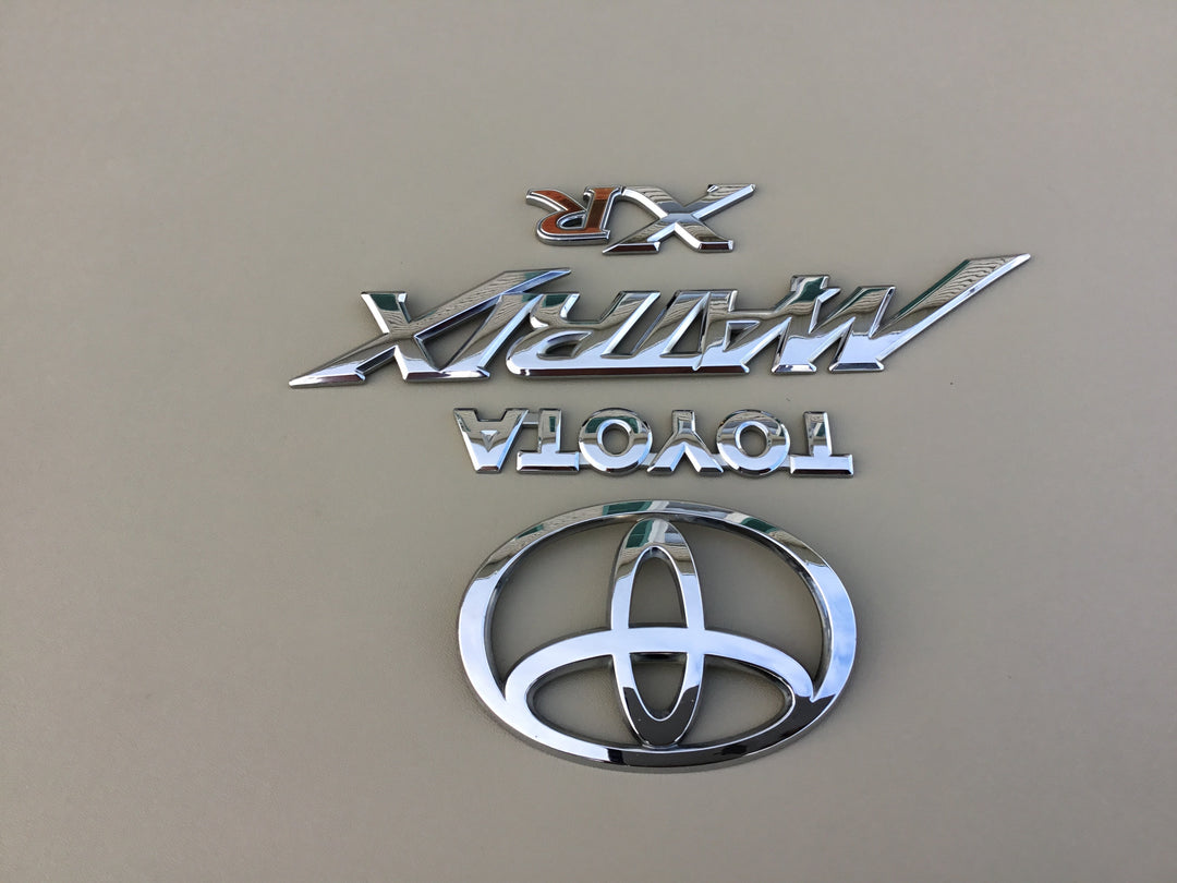 2003-2008 Toyota Matrix XR Tailgate Emblem Set