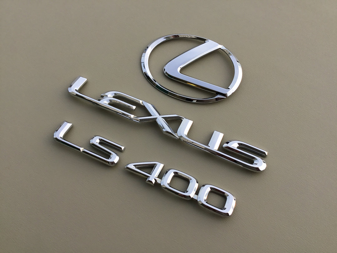 1998-2000 Lexus LS400 Trunk Emblem Set