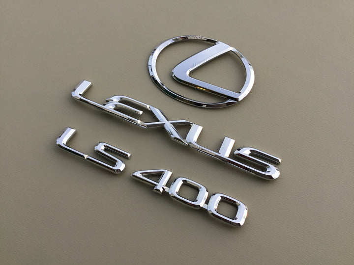 1998-2000 Lexus LS400 Trunk Emblem Set