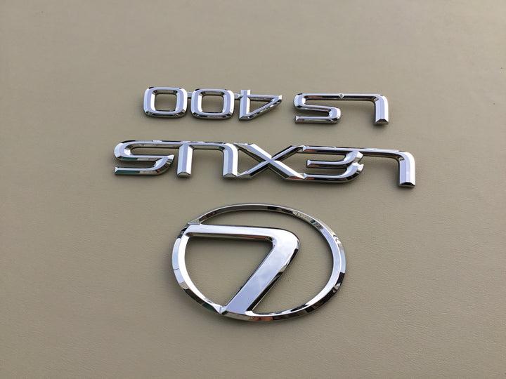 1998-2000 Lexus LS400 Trunk Emblem Set