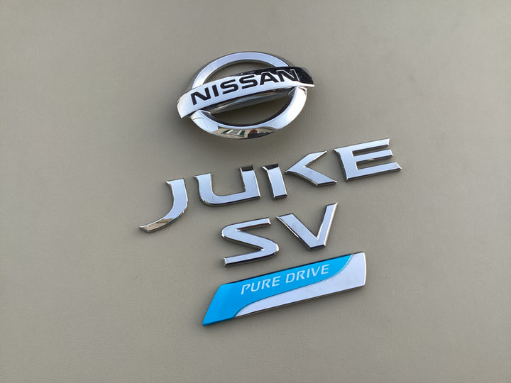 2011-2017 Nissan Juke SV Pure Drive Trunk Emblem Set