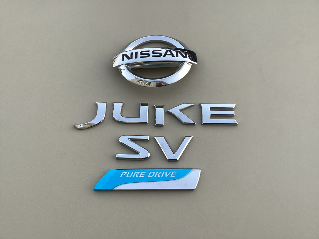 2011-2017 Nissan Juke SV Pure Drive Trunk Emblem Set