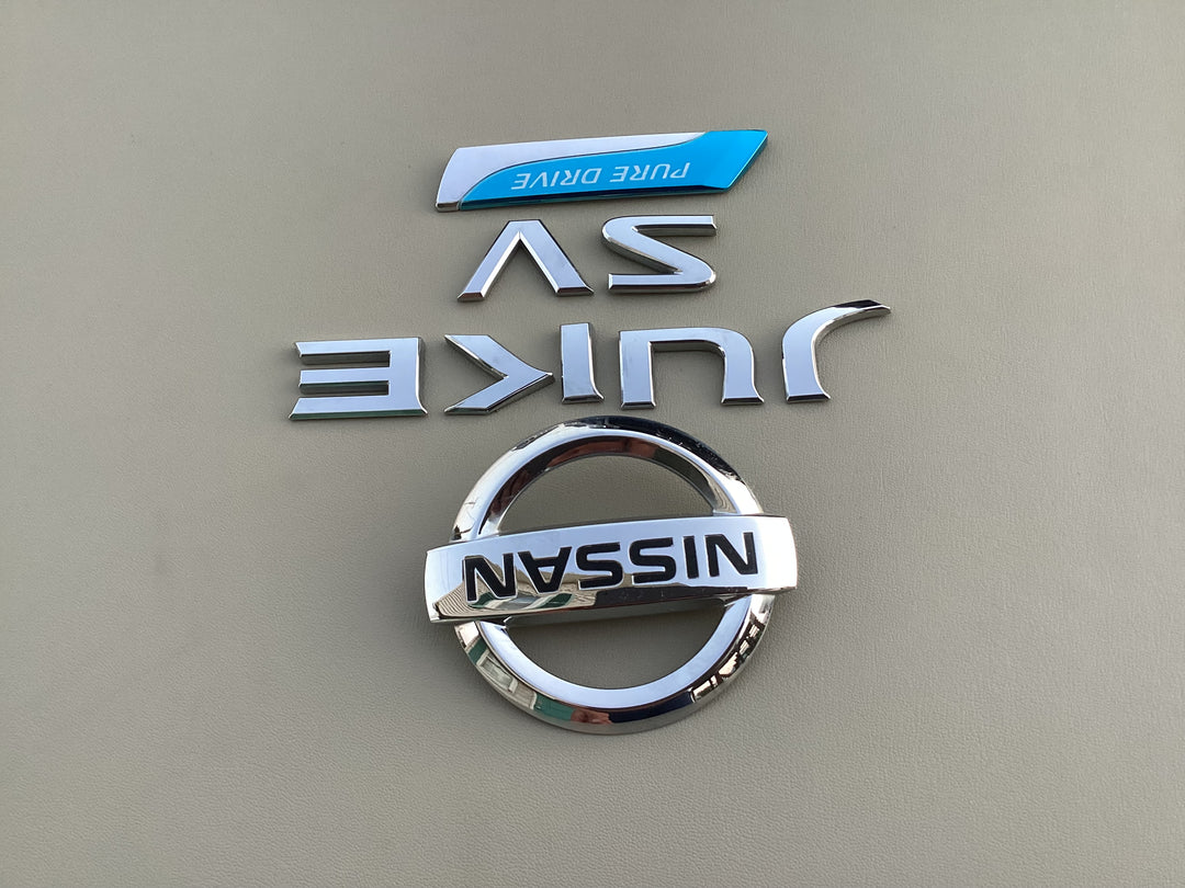 2011-2017 Nissan Juke SV Pure Drive Trunk Emblem Set