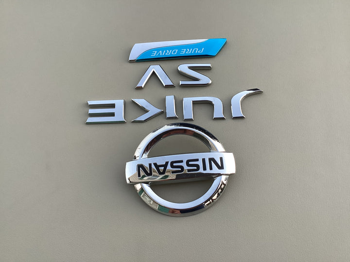 2011-2017 Nissan Juke SV Pure Drive Trunk Emblem Set