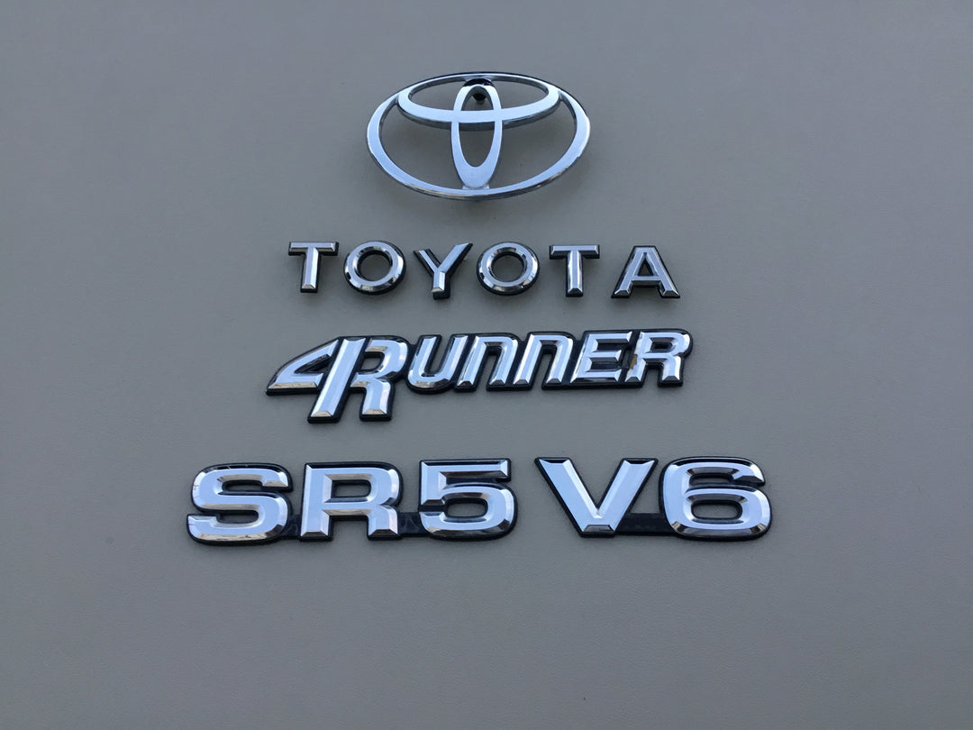 1990-1995 Toyota 4Runner SR5 V6 Tailgate Emblem Set