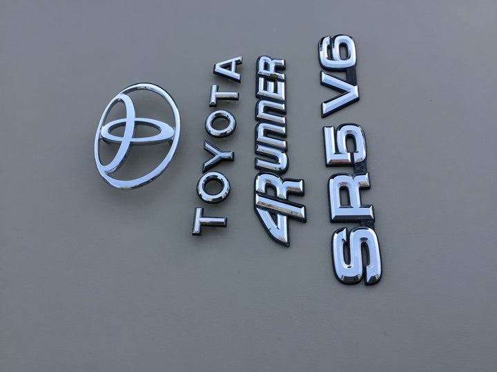 1990-1995 Toyota 4Runner SR5 V6 Tailgate Emblem Set