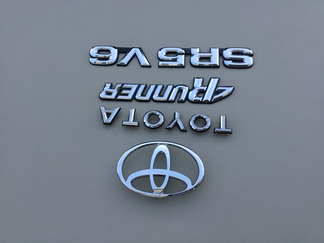 1990-1995 Toyota 4Runner SR5 V6 Tailgate Emblem Set