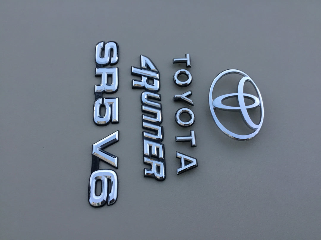 1990-1995 Toyota 4Runner SR5 V6 Tailgate Emblem Set