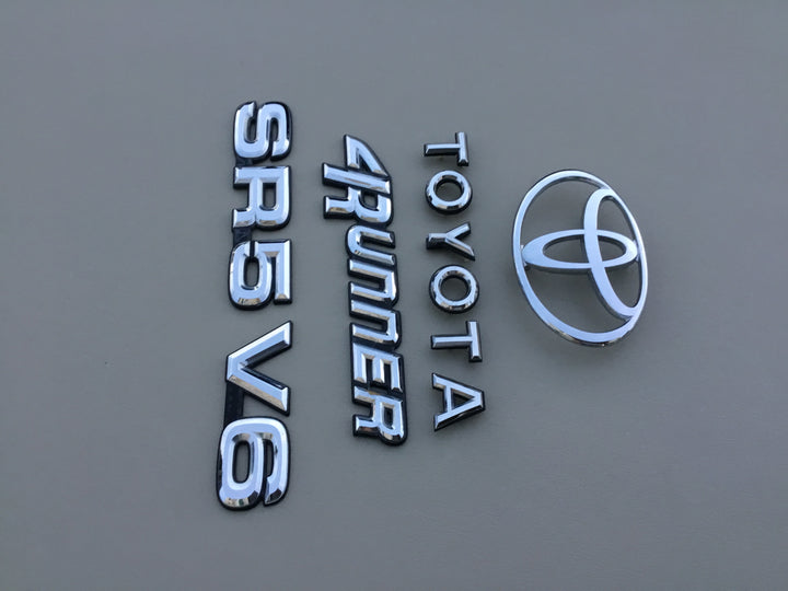 1990-1995 Toyota 4Runner SR5 V6 Tailgate Emblem Set