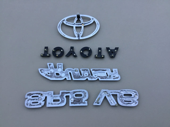 1990-1995 Toyota 4Runner SR5 V6 Tailgate Emblem Set