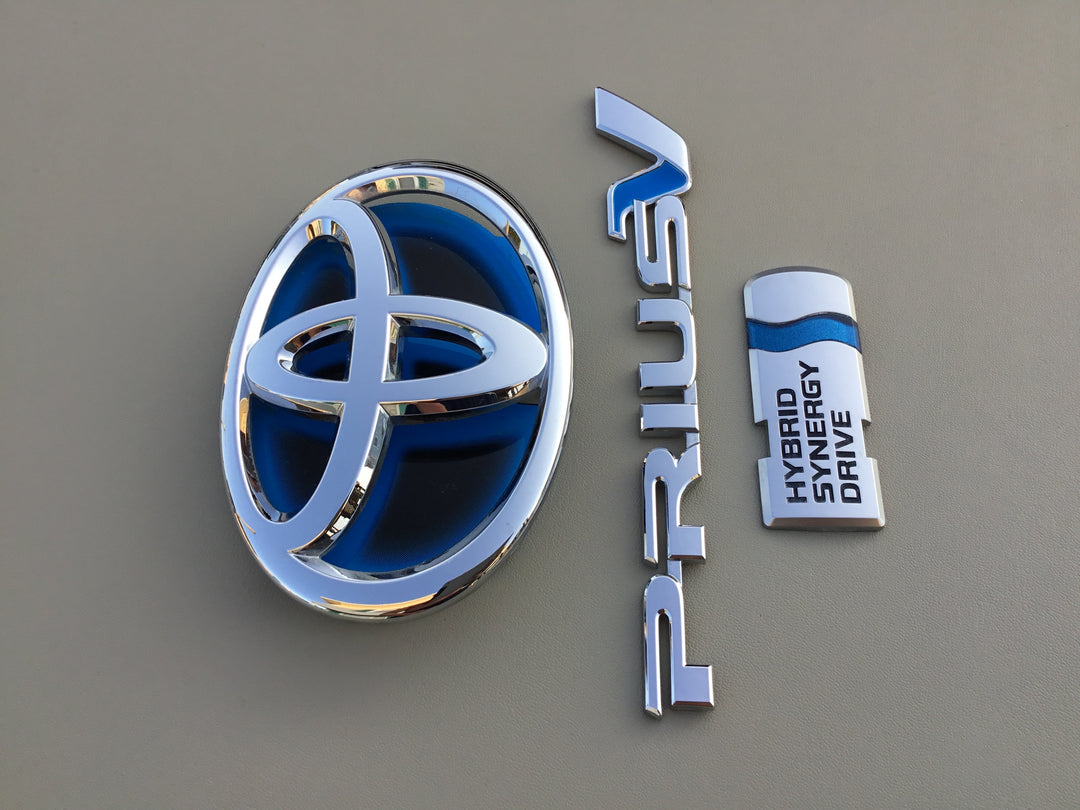 2012-2017 Toyota Prius V Hybrid Synergy Trunk Emblem Set