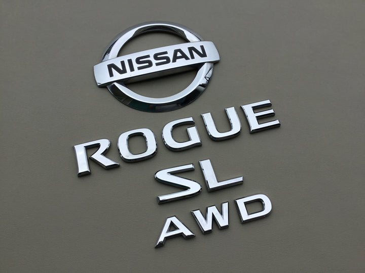 2008-2013 Nissan Rogue SL AWD Tailgate Emblem Set