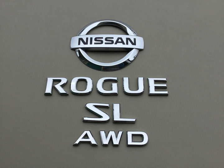 2008-2013 Nissan Rogue SL AWD Tailgate Emblem Set