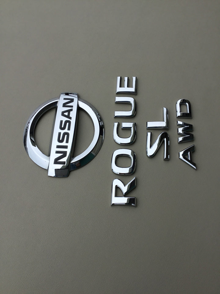 2008-2013 Nissan Rogue SL AWD Tailgate Emblem Set