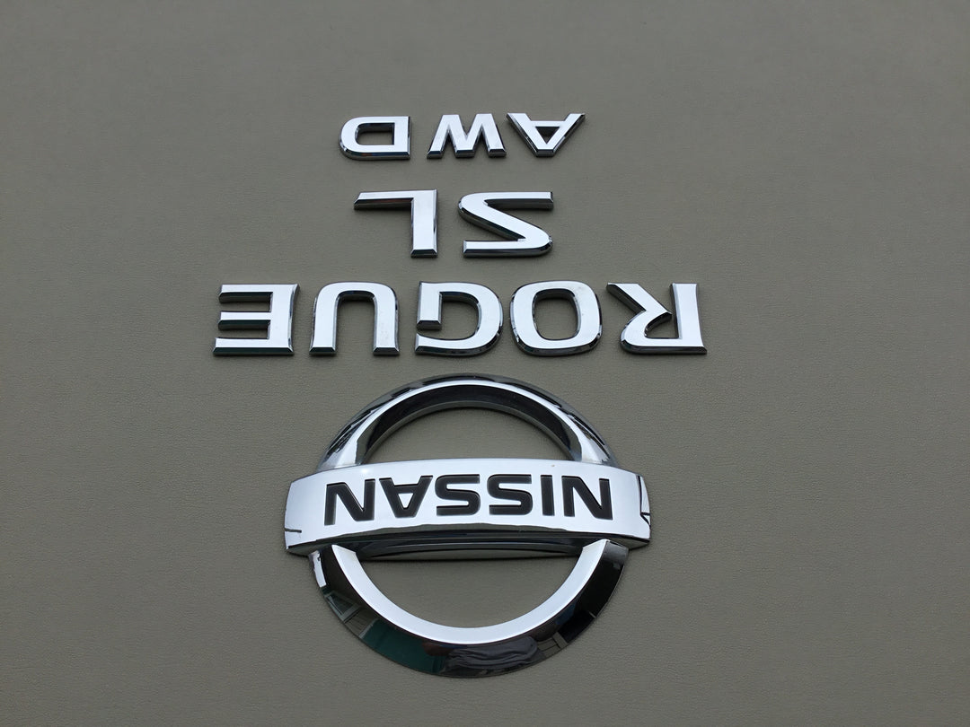 2008-2013 Nissan Rogue SL AWD Tailgate Emblem Set