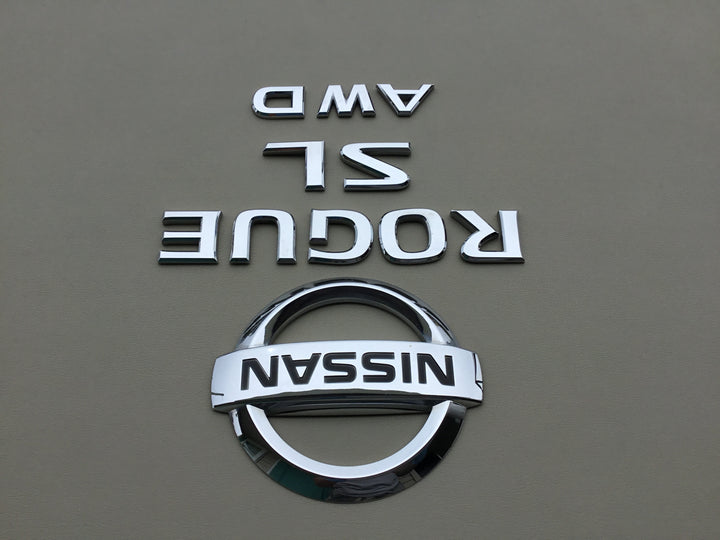 2008-2013 Nissan Rogue SL AWD Tailgate Emblem Set