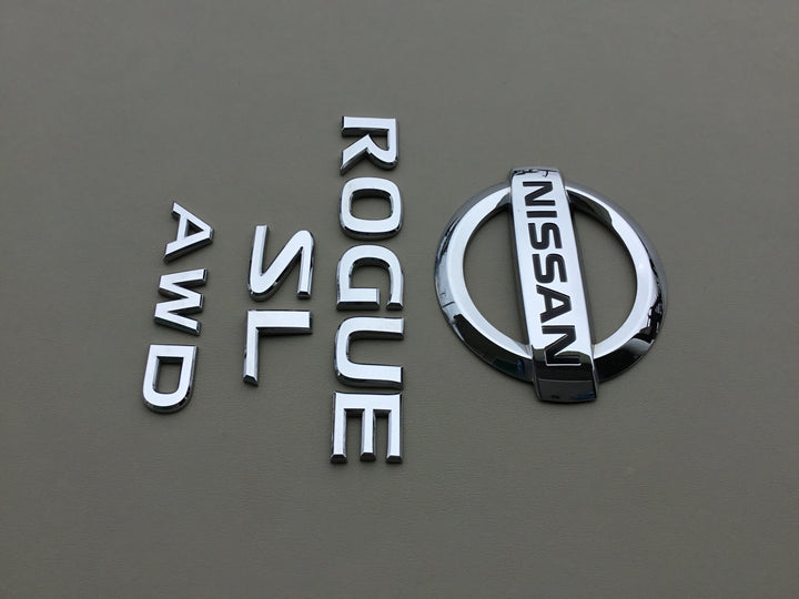 2008-2013 Nissan Rogue SL AWD Tailgate Emblem Set