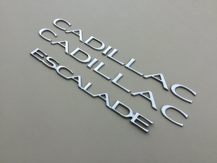 Genuine OEM Chrome Cadillac Emblem Set – Tailgate & Door Logos For 1999-2000 Escalade