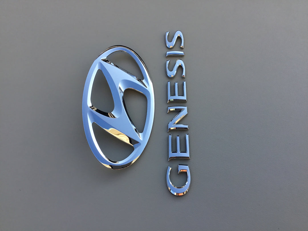 2009-2014 Hyundai Genesis Trunk Emblem Set