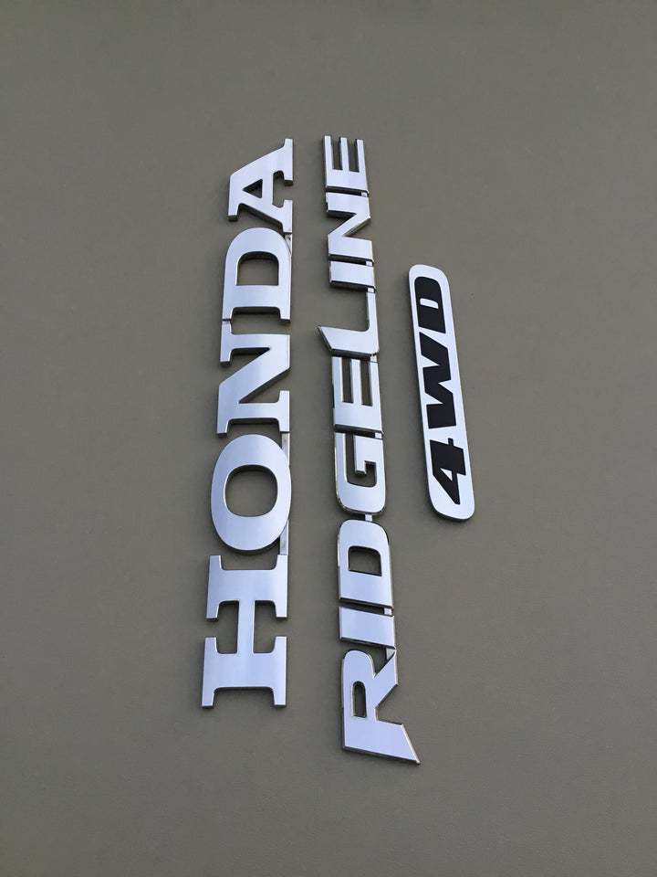 2006-2014 Honda Ridgeline 4WD Tailgate Emblem Set
