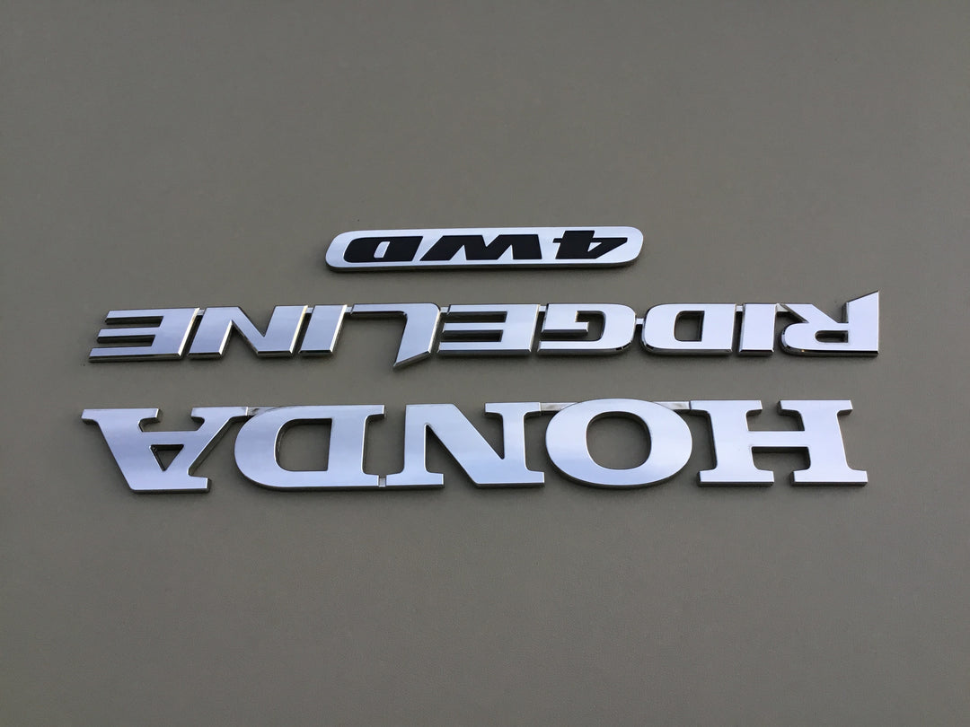 2006-2014 Honda Ridgeline 4WD Tailgate Emblem Set
