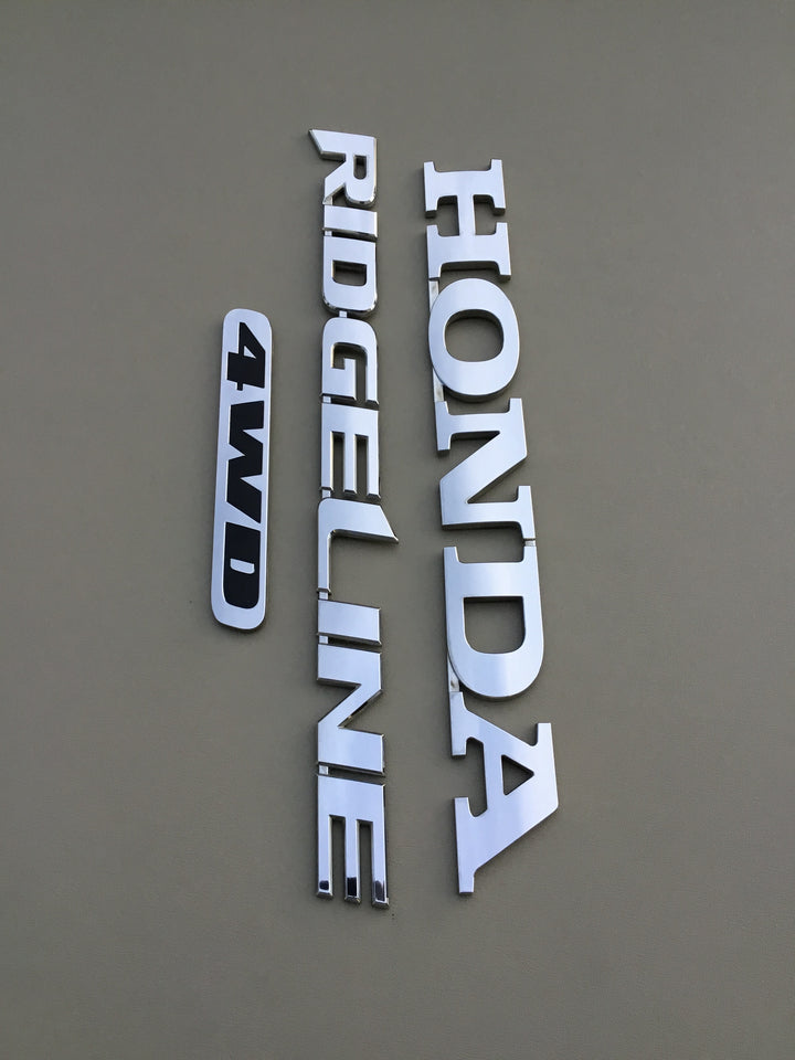 2006-2014 Honda Ridgeline 4WD Tailgate Emblem Set