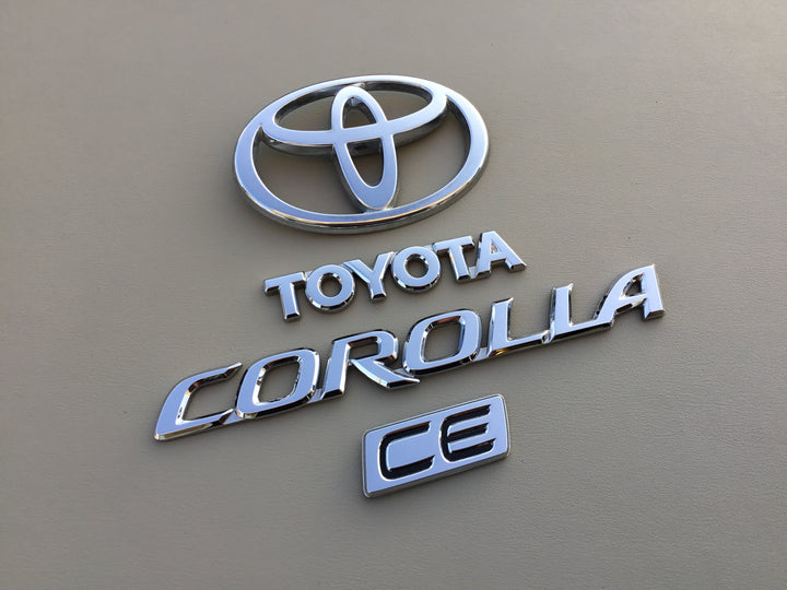 2003-2008 Toyota Corolla CE Trunk Emblem Set