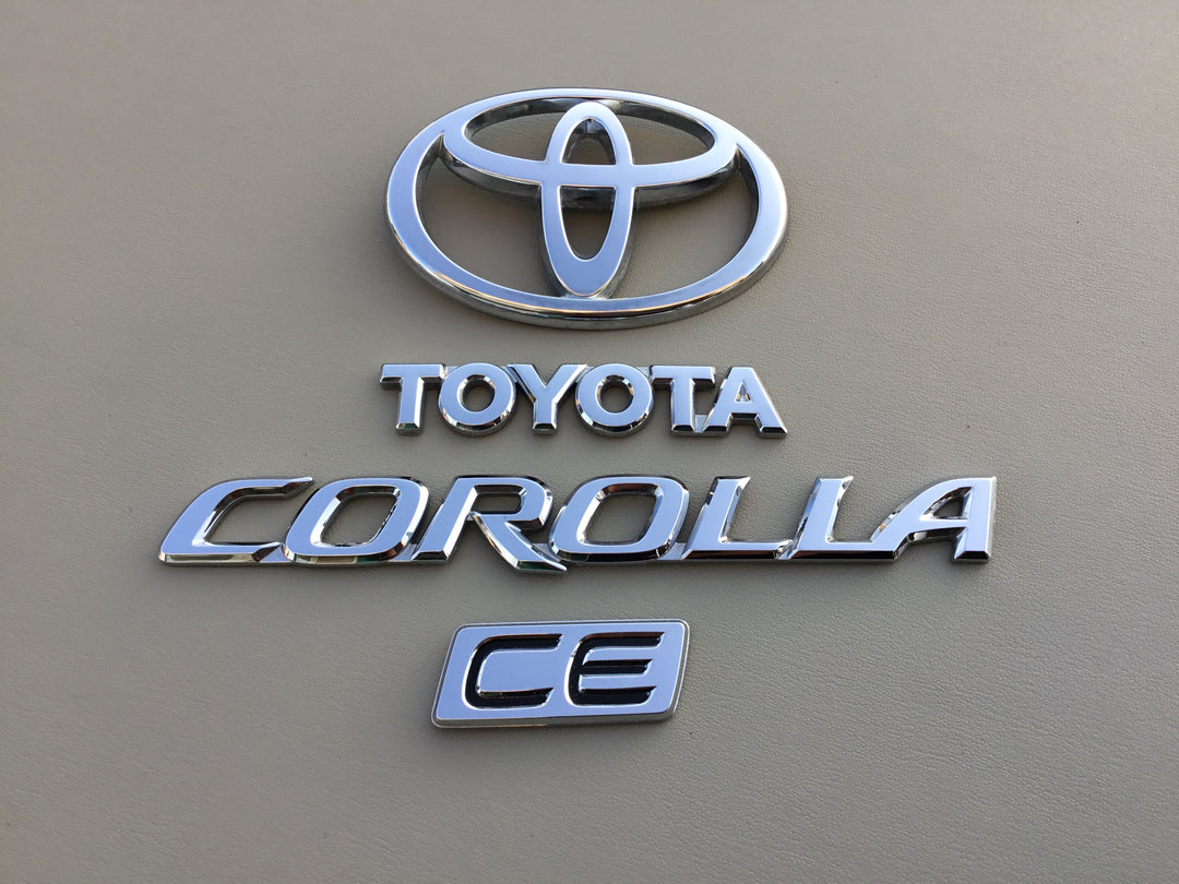 2003-2008 Toyota Corolla CE Trunk Emblem Set