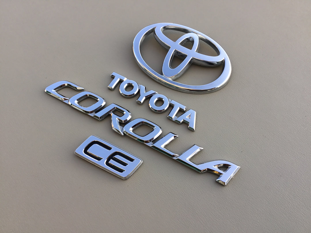 2003-2008 Toyota Corolla CE Trunk Emblem Set