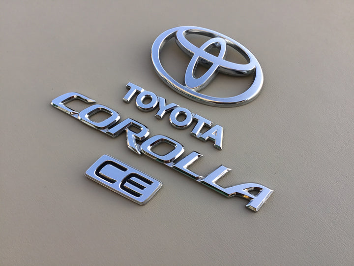 2003-2008 Toyota Corolla CE Trunk Emblem Set