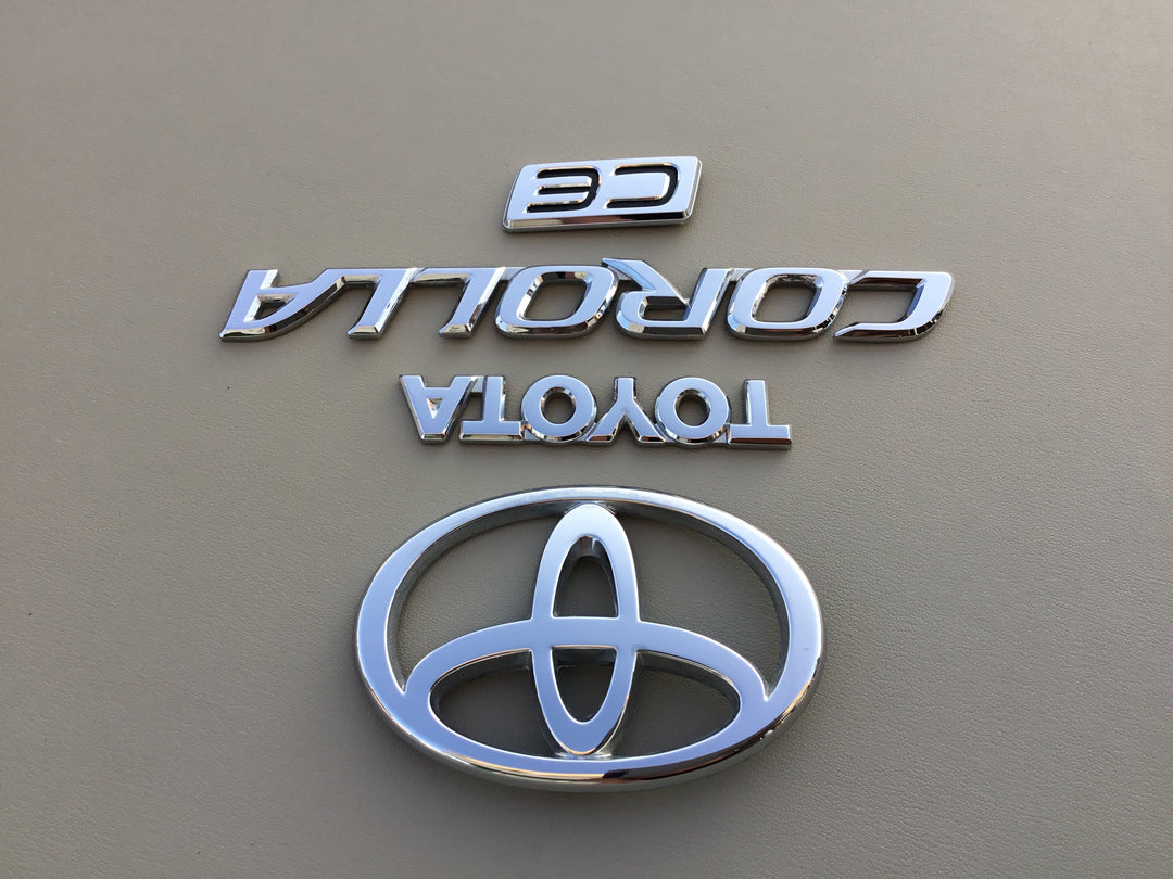 2003-2008 Toyota Corolla CE Trunk Emblem Set